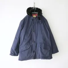 70'sB-9型フライトジャケット　中綿　紺 L ビッグサイズ　ビンテージ古着