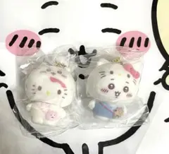 ちいかわ サンリオ フロッキーマスコットチャーム ハローキティ