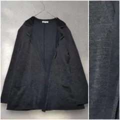 pierre cardin/ピエールカルダン(L)杢グレーニットジャケット 羽織