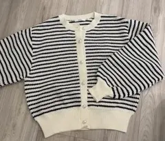 Discoat ディスコート カノコ編みパールボタンカーディガン