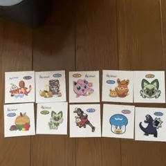 ポケモンパンシール　ロイ　ホゲータ　ニャオハ　タルップル　デコキャラシール