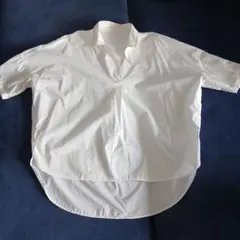 オーバーサイズ ホワイトシャツ 半袖