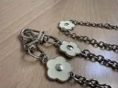 【匿名配送】スマホショルダー チェーン シルバー フラワー Y2K