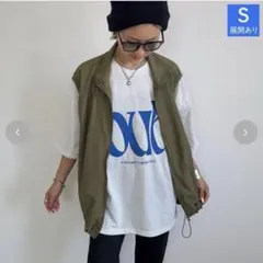 【新品未使用タグ付き】しまむら ANNA BIGベスト カーキ Mのサムネイル