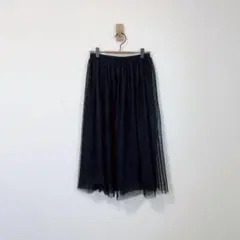 バナナリパブリック　ロング　チュールスカート　黒　シンプル　上品　大人かわいいのサムネイル
