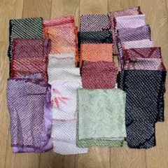 正絹　絞り染の布ハギレセット