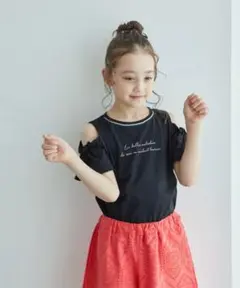新品未使用ROPE PICNIC 150 黒Tシャツ　肩出し