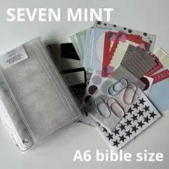 SEVEN MINT 3つ折りクリアバインダー（A6・6穴） SEVEN MINT 3つ折りクリアバインダー（A6・6穴） - メルカリ