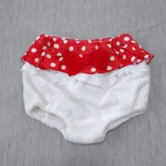 ディズニー ミニーマウス 水玉 フリルパンツ 80～90cm
