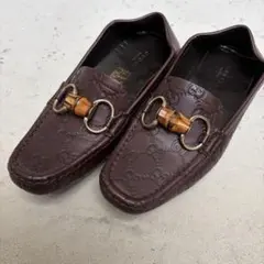 63 極美品◎グッチ ドライビングシューズ レザー グッチシマ ホースビット36
