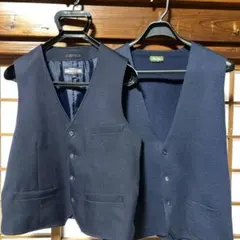 ネイビー スーツベストセット