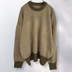 セポcepo 長袖 ニット セーター バイカラー カジュアル ラフ M《i729