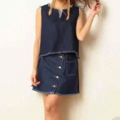 スパイラルガール デニム セットアップ