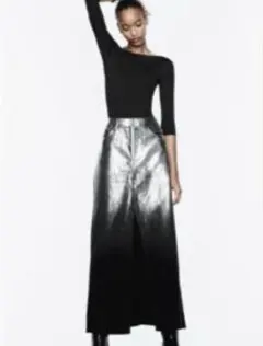 【新品未使用】ZARA ロングデニムスカート