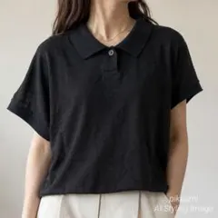 美品/24SS】マーガレットハウエル リネン100% ニットポロ 麻 紫 2