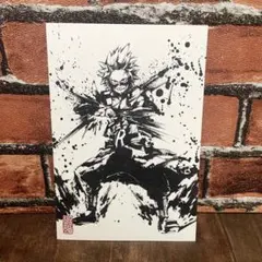ヒロアカ　切島鋭児郎 水墨画和紙ポストカード