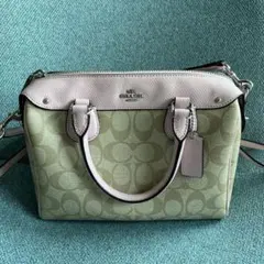 COACH ハンドバッグ シグネチャー ピンクのサムネイル