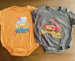 【送料無料】　カーズ　ライトニング・マックイーン　ロンパース　まとめ売り　2点