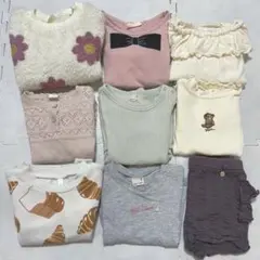 ベビー キッズ 女の子 まとめ売り セット 80 90 長袖 プティマイン