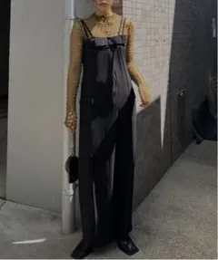 美品 AMERI CONSTRUCTIVE RIBBON ROMPERS