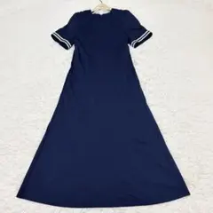 borders at balcony ネイビー ワンピース 36 膝下フォーマル - メルカリ