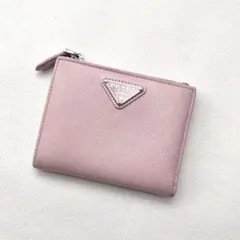 PRADA プラダ サフィアーノ 三角ロゴ 二つ折り財布　0214-④