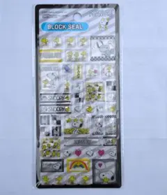 PEANUTS スヌーピー ブロックシール ステッカー