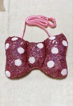 美品　ディズニー　ミニー　パルパルーザ リボン　ポシェット　ショルダー