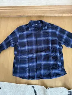UNIQLO ネイビー　フランネルシャツ　 4XL