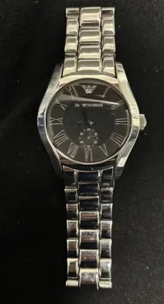 EMPORIO ARMANI 時計 ブラック×シルバー　バレンテのサムネイル