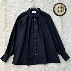 ✨極美品✨ ユナイテッドアローズ ギャザーボリュームシャツカラーブラウス 洗える