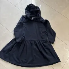 イルゴッフォ　5歳フード付き長袖ワンピース ダークグレー