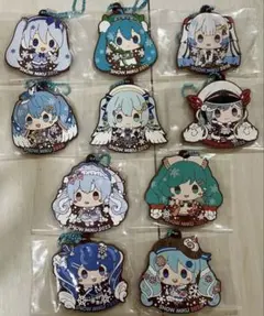 一番くじ雪ミク　R賞　ラバーチャーム 10種