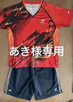 Nittaku 卓球ウェアセット レッド/ブラック