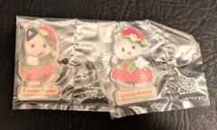 シルバニアファミリー 赤ちゃんアクリルキーチェーン　いちご　2点セット