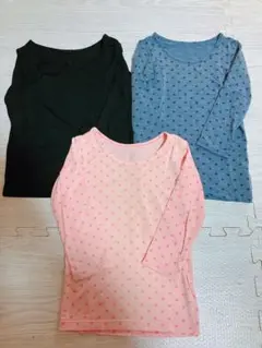ユニクロ ヒートテック 長袖肌着 3枚セット 90