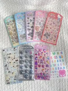 【韓国公式サンリオ】　シールまとめ売り　カプセルポップ　キティ　マイメロ　クロミ