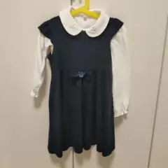anyFAM 女の子 卒園式 入学式 ワンピース シャツ 2点セット フォーマル