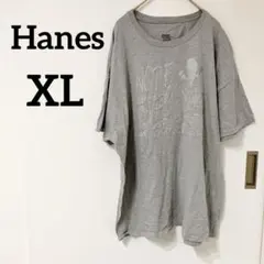 海外古着✨Hanes 【XL】グレー Tシャツ　半袖　男女兼用　ユニセックス
