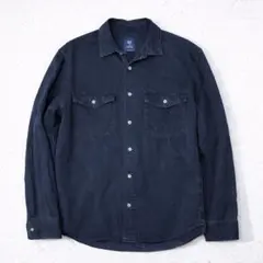 00s old Gap 長袖　デニムシャツ　黒　M オーバーサイズ　古着