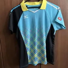 Mizuno 卓球 ポロシャツ 青/黒/黄