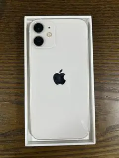 【美品】Apple iPhone 12mini ホワイト 本体(64GB)