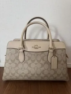新品未使用】COACH シグネチャー 2way バッグ ベージュ ボストン