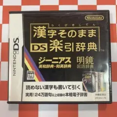 【N9369】漢字そのまま DS楽引辞典