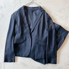 洗える✨グリーンレーベルリラクシング 38 ネイビー パンツスーツ