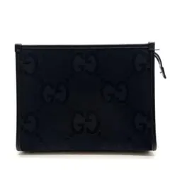 【現行 未使用級】グッチ ショルダーバッグ ジャンボ GG ブラック レザー グッチ GUCCI ジャンボGG メッセンジャーバッグ 801887 ブラック