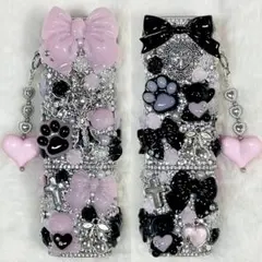 iQOS アイコス イルマワン ケース デコ ピンク＆ブラック