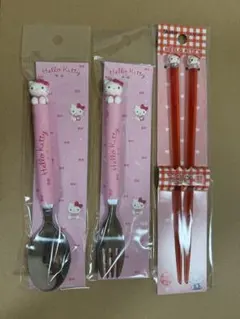 ハローキティ お箸＆スプーン フォークセット サンリオ お弁当用のサムネイル