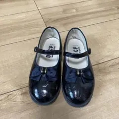 DH.GP 黒 リボン付き フォーマルシューズ 18.0