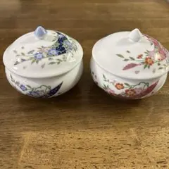 錦松梅　蓋付き器　有田焼　2個セットのサムネイル